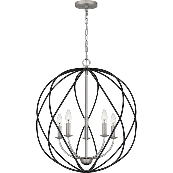 Quoizel Bryn Pendant 5 Lights Antique Nickel BYN2824AN - main